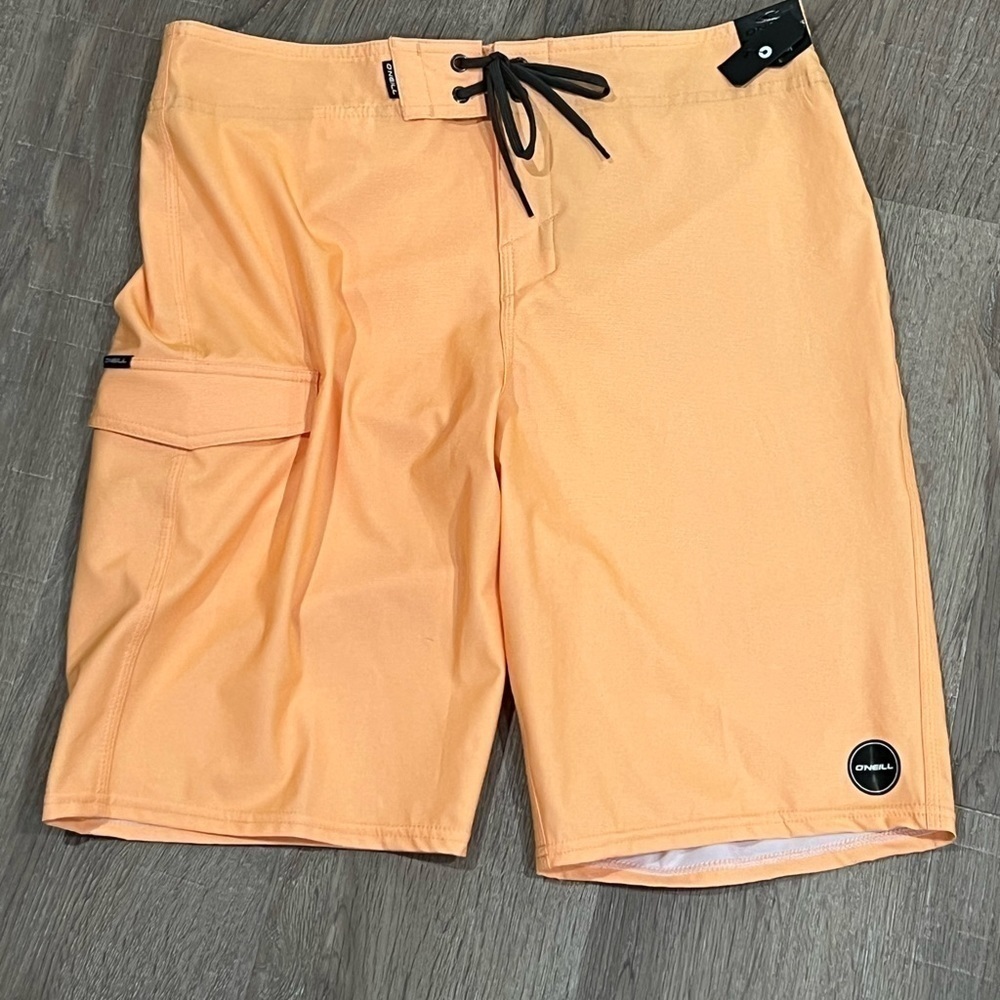 NWT O’Neil 32W Performance Swim Trunks Board Shorts Below Knee